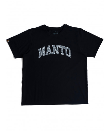 Футболка MANTO t-shirt VARSITY CAMO OVERSIZE black фото