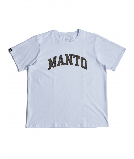 Футболка MANTO t-shirt VARSITY CAMO OVERSIZE white фото
