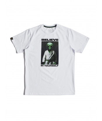Футболка MANTO t-shirt BELIEVE white фото