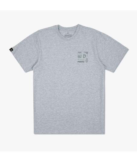 Футболка MANTO t-shirt AHEAD heather gray фото