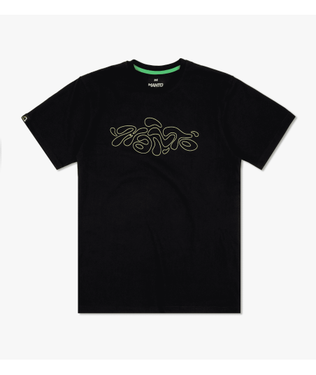 Футболка MANTO t-shirt LAVA black  фото