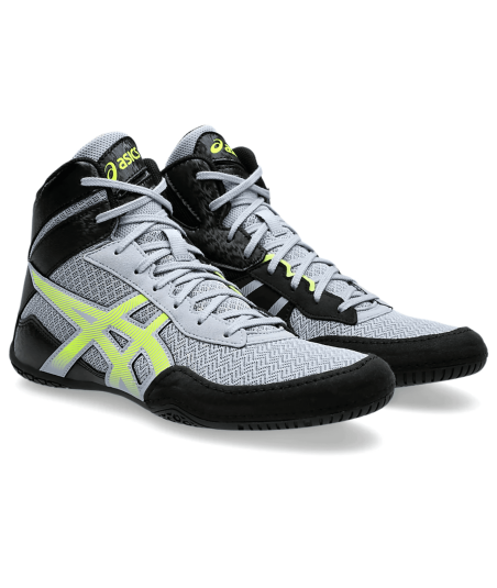 Борцовки Asics Matcontrol 3 Grey Blue/Safety Yellow 1081A053-400 фото