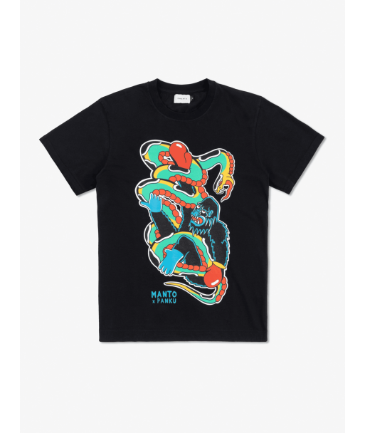 Футболка MANTO x Panku t-shirt STRUGGLE black фото
