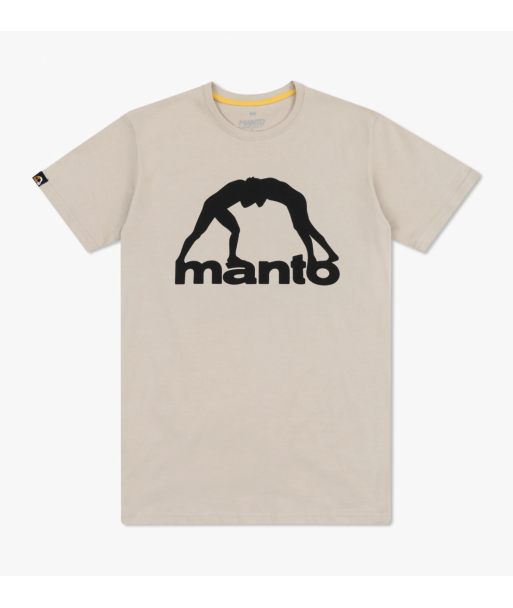 Футболка MANTO t-shirt VIBE 25 beige-black фото