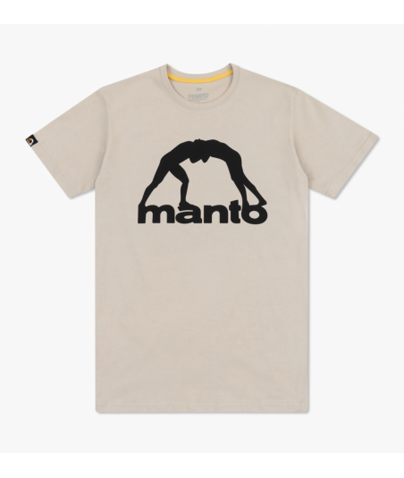 Футболка MANTO t-shirt VIBE 25 beige-black фото