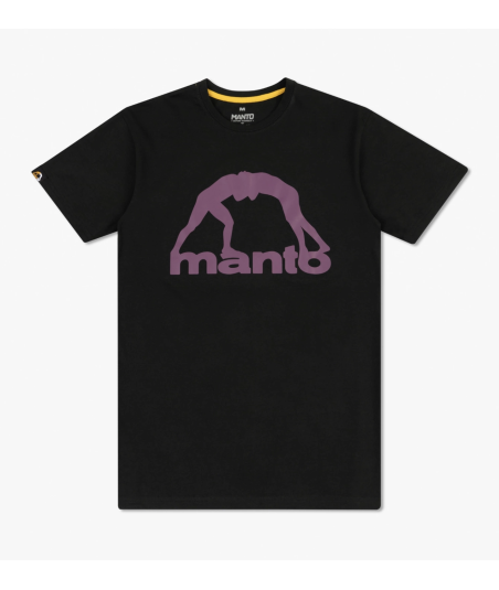 Футболка MANTO t-shirt VIBE 25 black onyx-burgundy фото