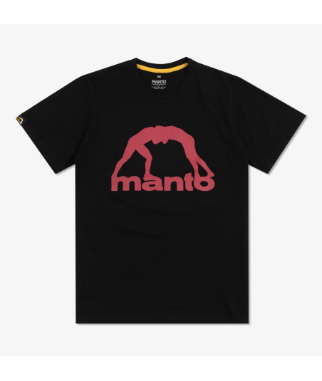 Футболка MANTO t-shirt VIBE 25 black-red фото