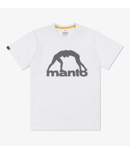 Футболка MANTO t-shirt VIBE 25 white-grey фото