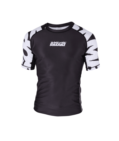 Рашгард SCRAMBLE Baka Rashguard – Black/White фото