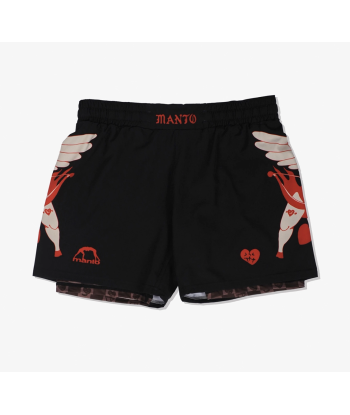 Шорти MANTO fight shorts TUFF LUV black фото