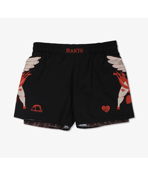 Шорти MANTO fight shorts TUFF LUV black фото
