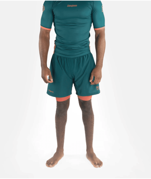 Шорты PROGRESS Academy Deep Forest Green Hybrid Shorts фото