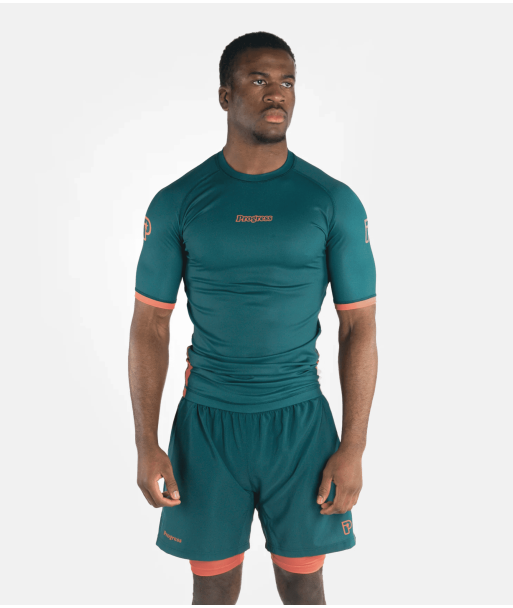 Рашгард PROGRESS Academy + Deep Forest Green Rashguard фото