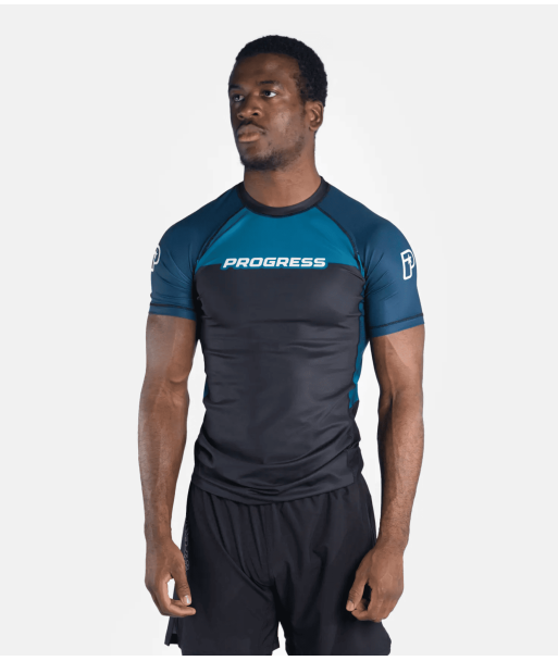 Рашгард PROGRESS Sugar Skull Rashguard - Blue фото