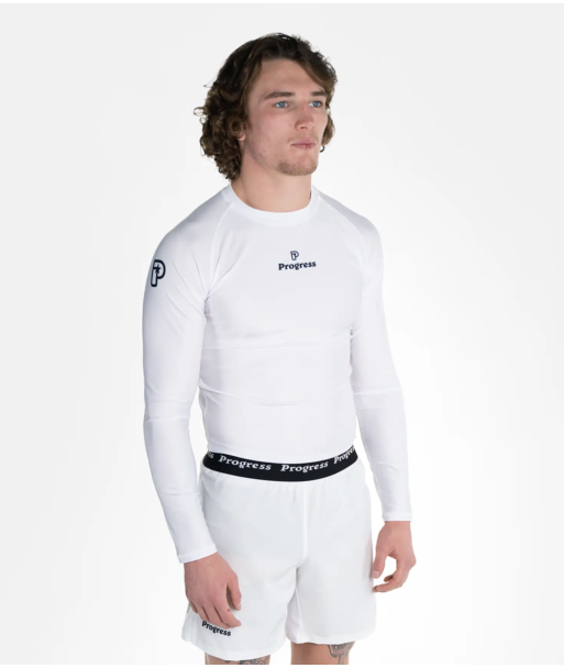 Рашгард PROGRESS Academy Rashguard Longsleeve - White фото