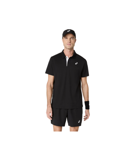 Футболка ASICS COURT POLO Performance Black 2041A340-001 фото