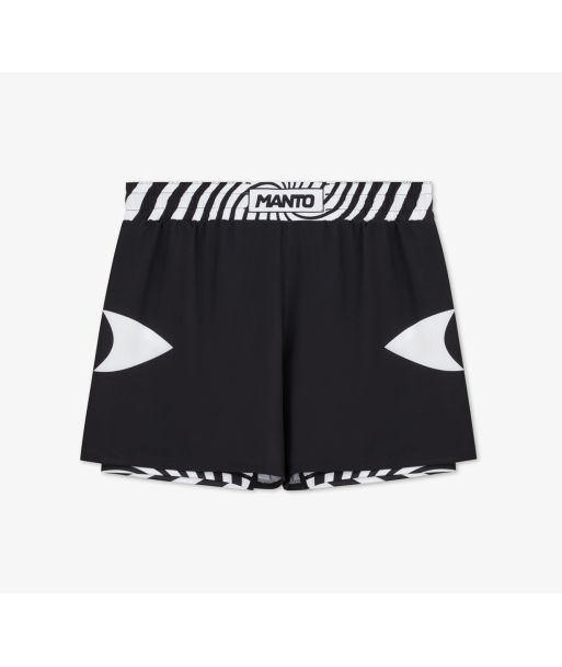 Шорти MANTO fight shorts ILLUSION Black/White фото