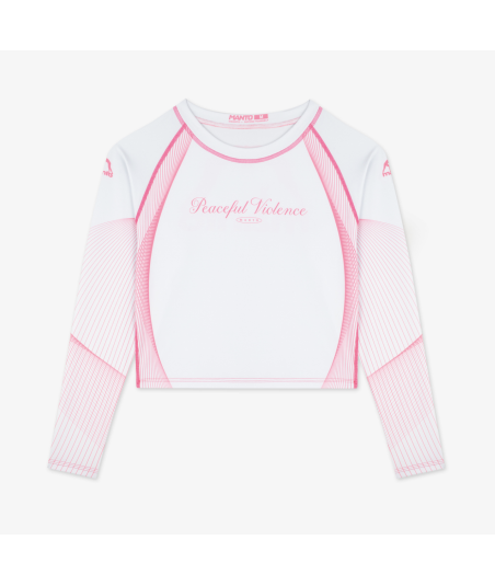 Жіночий Рашгард MANTO rashguard PEACEFUL VIOLENCE white фото