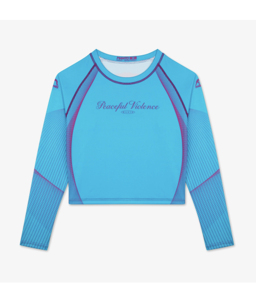 Жіночий Рашгард MANTO rashguard PEACEFUL VIOLENCE blue фото