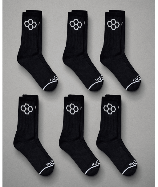 Шкарпетки RUDIS Black Cushion Crew Socks (6 Pair) фото