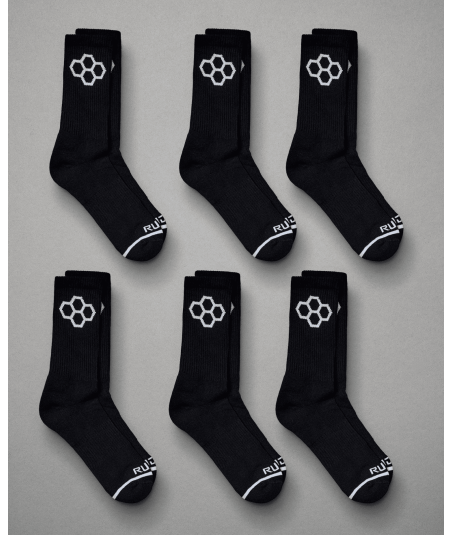Шкарпетки RUDIS Black Cushion Crew Socks (6 Pair) фото