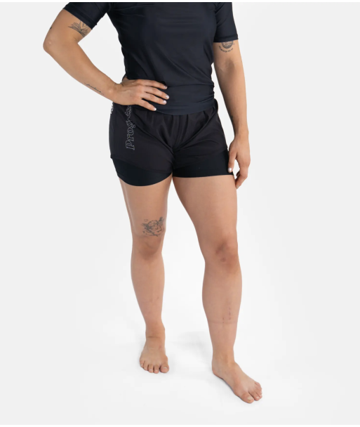 Жіночі Шорти PROGRESS Women's Flex Hybrid Shorts - Black фото
