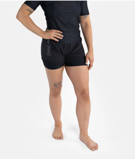 Жіночі Шорти PROGRESS Women's Flex Hybrid Shorts - Black фото