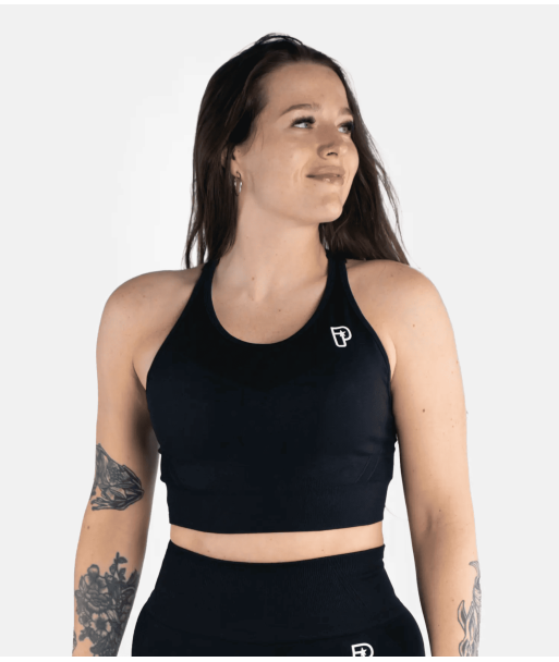 Топ PROGRESS Pro Seamless Sports Bra - Black фото