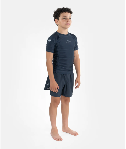 Дитячий Рашгард PROGRESS Kids Academy Rashguard - Petroleum фото