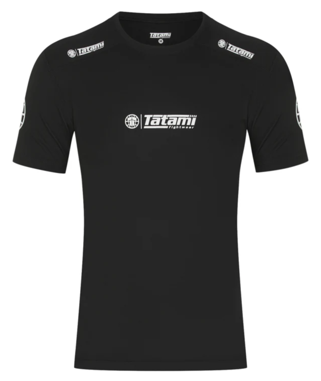 Рашгард TATAMI Essentials Short Sleeve Rash Guard - Black фото