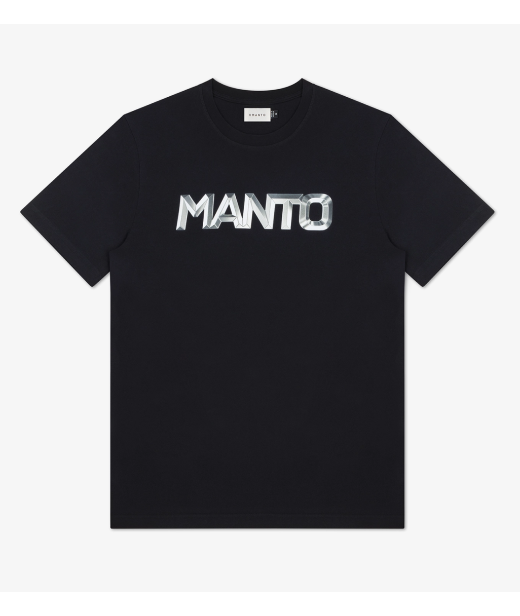 Футболка MANTO t-shirt METAL LOGOTYPE black фото