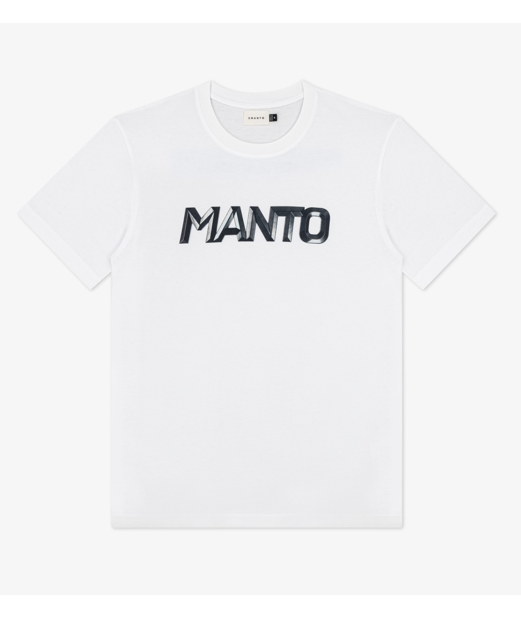 Футболка MANTO t-shirt METAL LOGOTYPE white фото