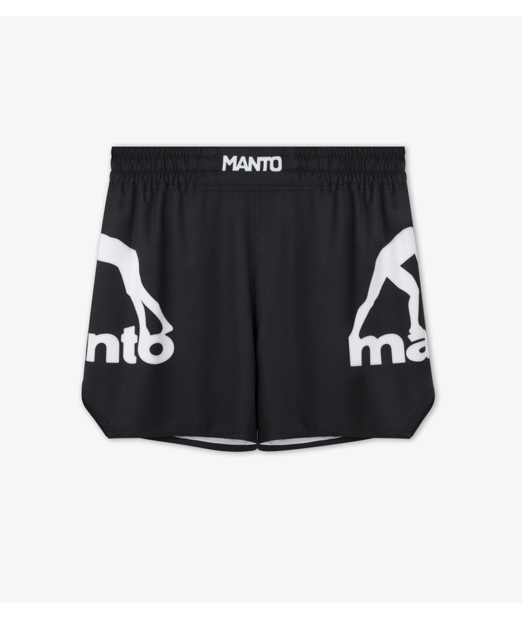 Шорти MANTO fight shorts LOGO DUAL black фото