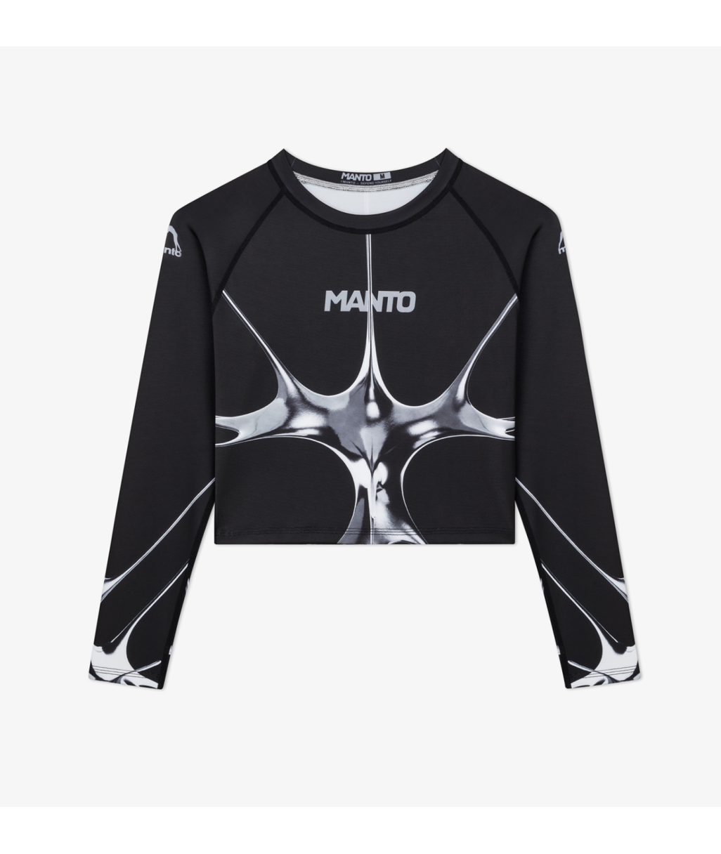 Жіночий Рашгард MANTO rashguard CHROME black фото