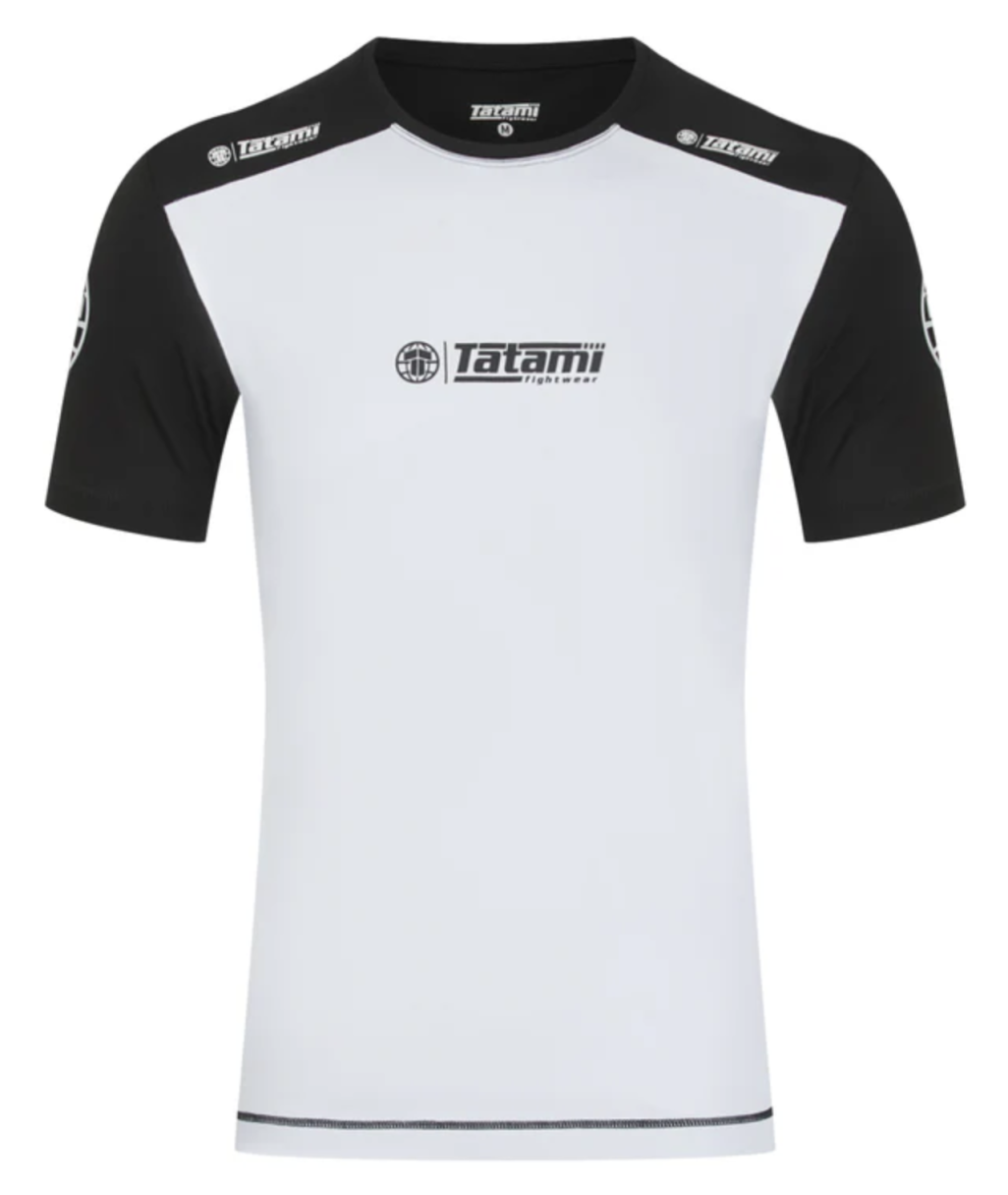 Рашгард TATAMI Essentials Short Sleeve Rash Guard - White фото
