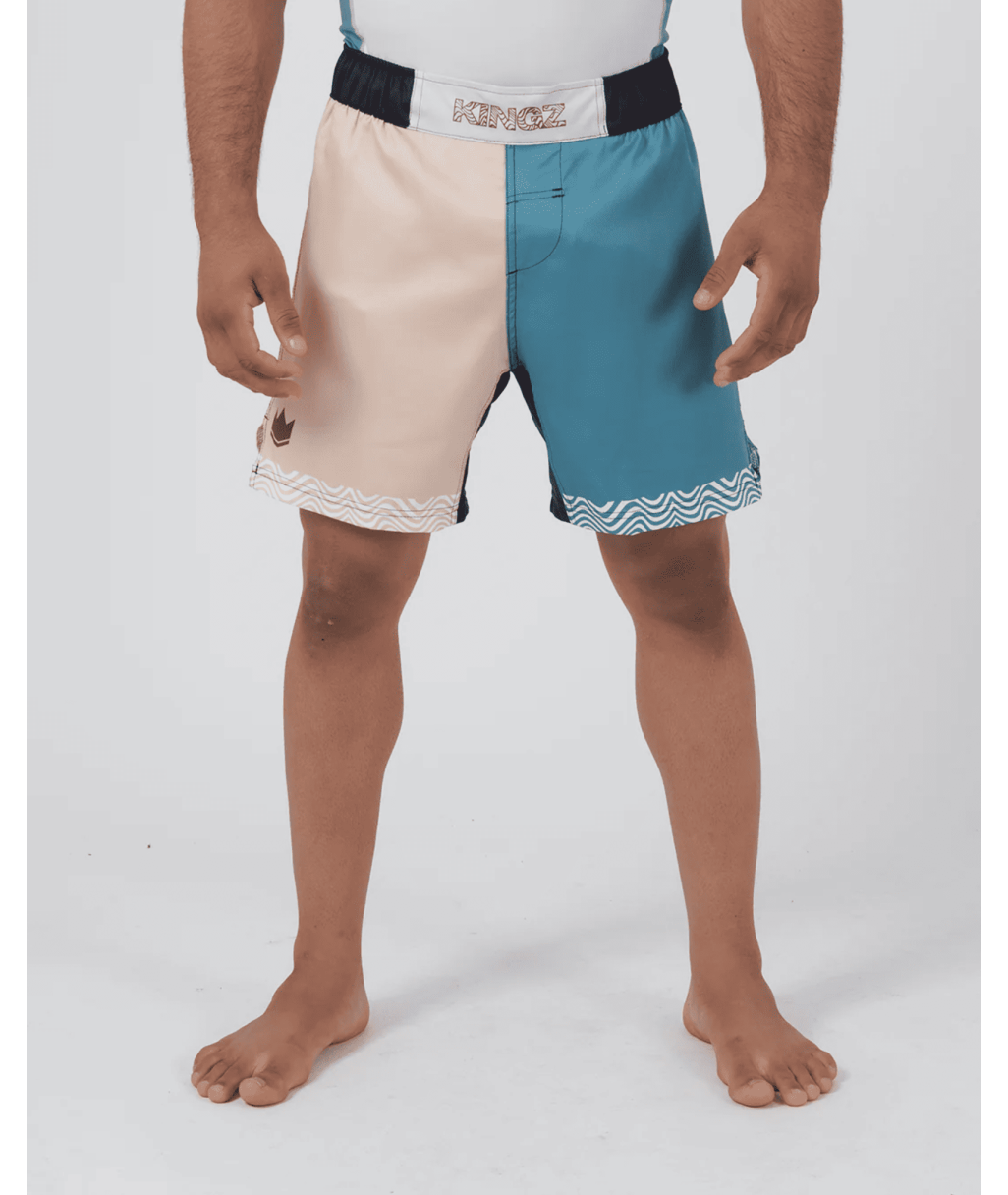 Шорти KINGZ Flow Performance Series Shorts - Blue/Pink фото