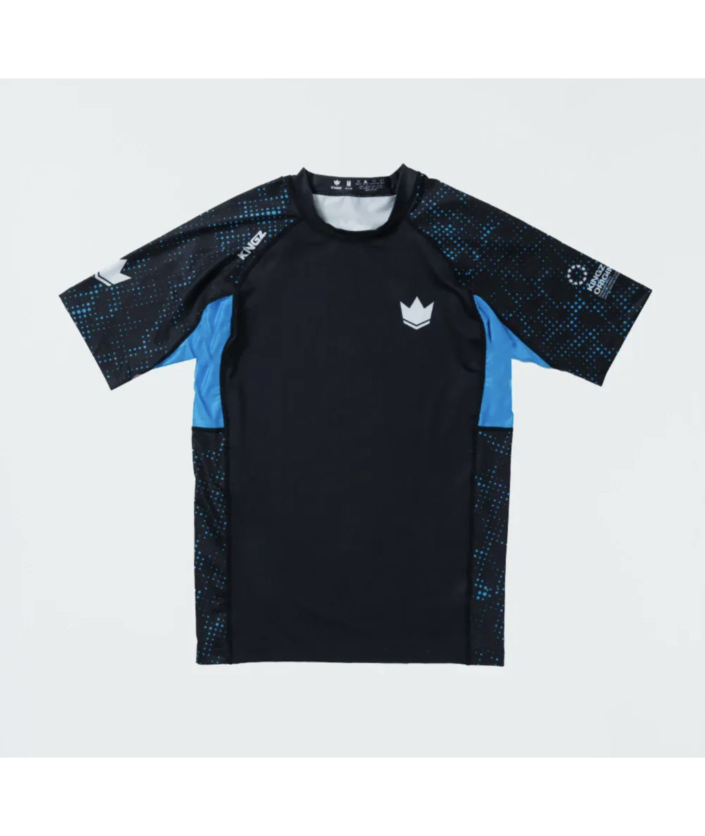 Рашгард KINGZ Ranked Performance V3 S/S Rashguard – Blue фото