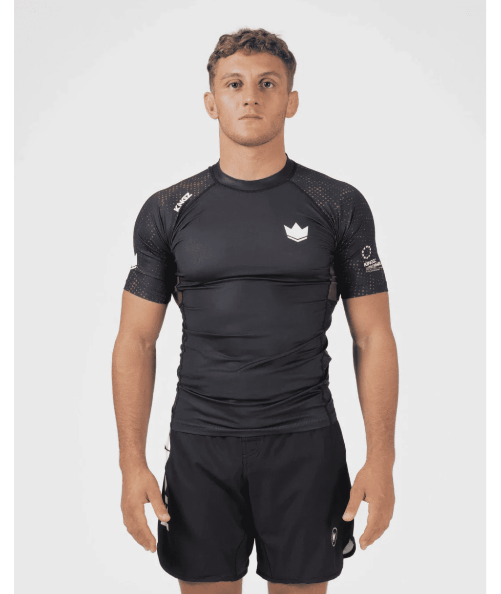 Рашгард KINGZ Ranked Performance V3 S/S Rashguard – Brown фото