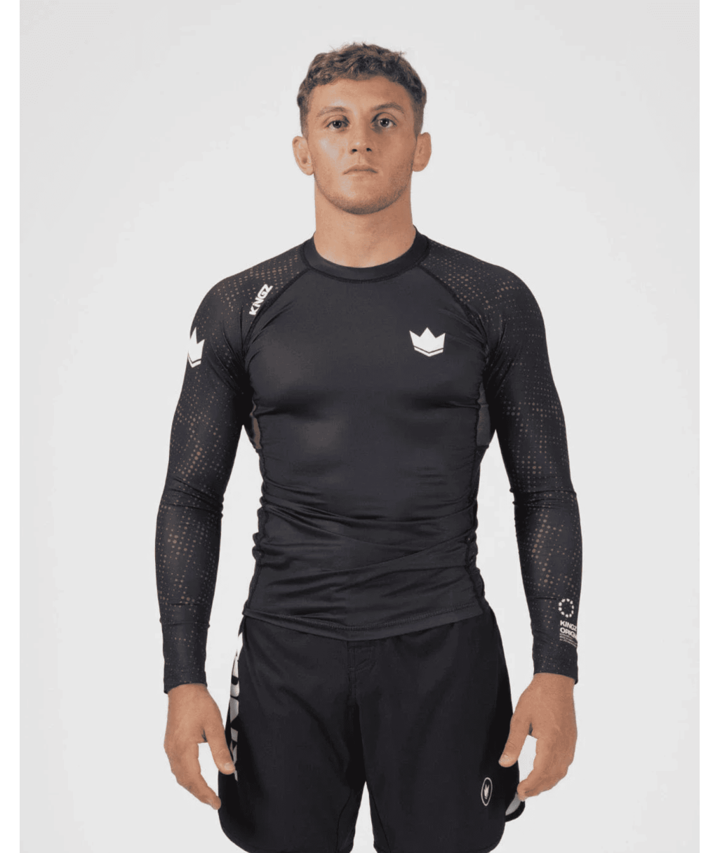 Рашгард KINGZ Ranked Performance V3 L/S Rashguard – Brown фото
