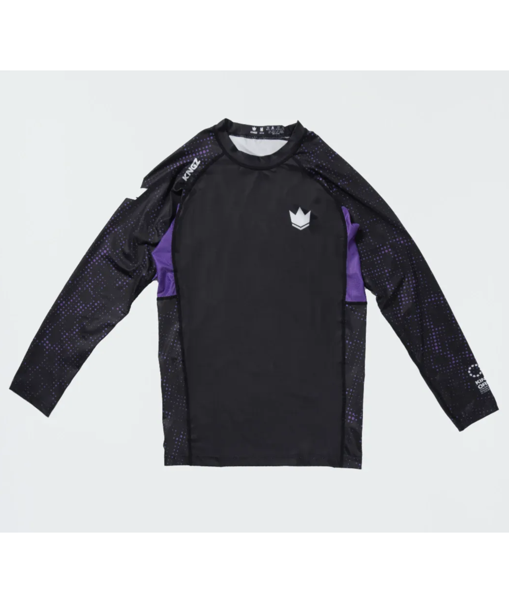 Рашгард KINGZ Ranked Performance V3 L/S Rashguard – Purple фото