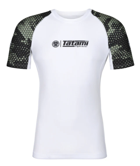 Рашгард TATAMI Renegade Rash Guard - White & Green фото
