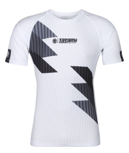 Рашгард TATAMI Abstract Rash Guard - White & Grey фото