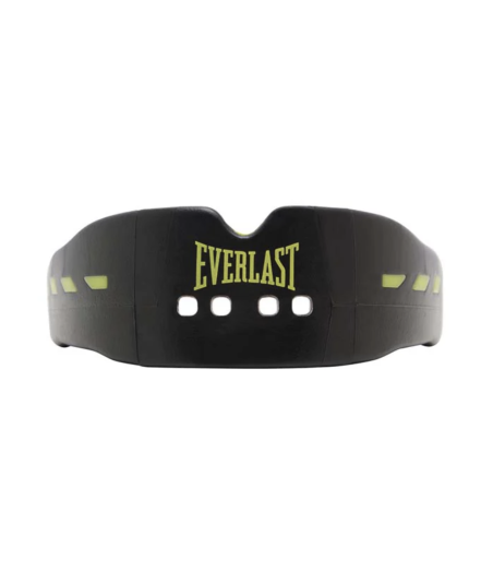 Капа для боксу Everlast EVERSHIELD DOUBLE MOUTH GUARD Black/Green UNI фото