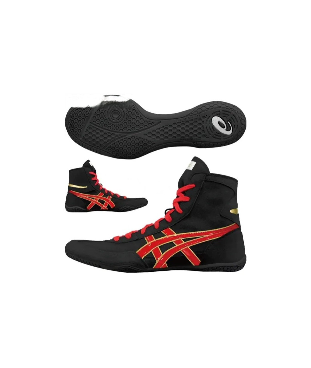 紅しゃけ Борцовки Asics Tiger EX-EO TWR900 Japan Black/Red/Gold 1083A001