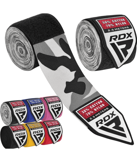 Дитячі Бинти RDX HAND WRAPS 2.5 kids - Camo Grey HWJ-CG фото