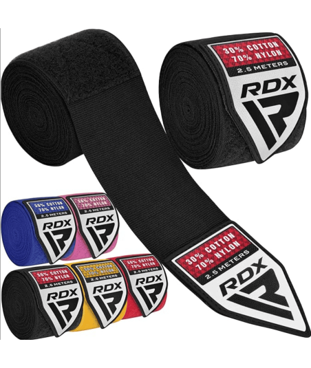 Дитячі Бинти RDX HAND WRAPS 2.5 kids - Black HWJ-RB фото
