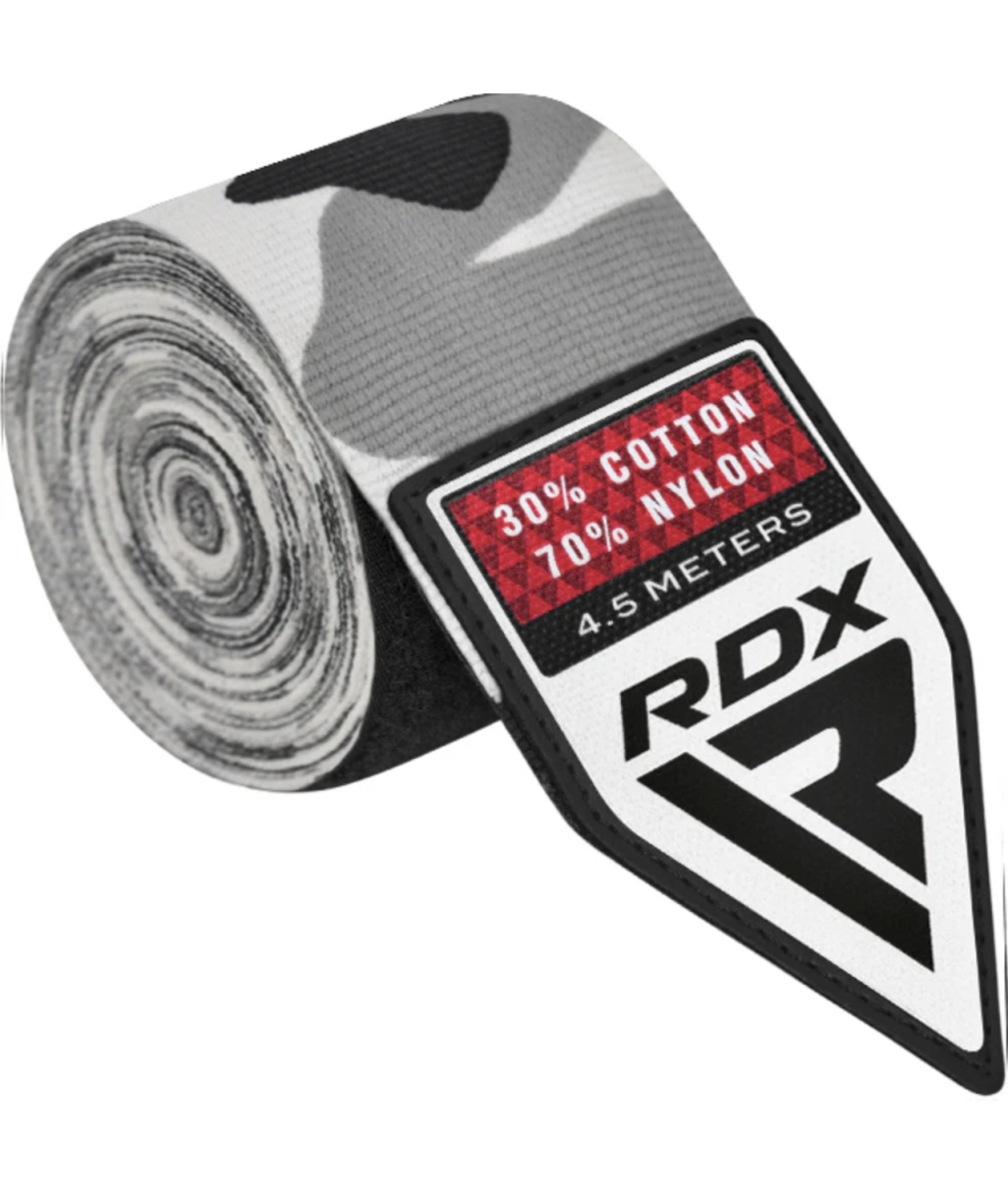 Бинти RDX WX Professional Boxing Hand Wraps - Camo Grey HWX-RC+ фото