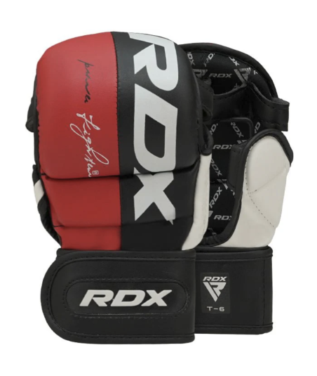 Рукавиці для ММА RDX T6 MMA Sparring Gloves - Red GGR-T6R фото