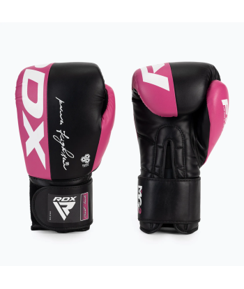 Боксерські рукавиці RDX REX F4 Boxing Sparring Gloves - Pink/black BGR-F4P