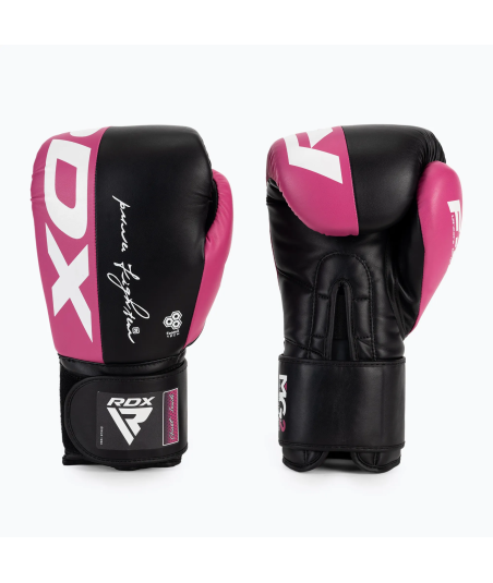 Боксерські рукавиці RDX REX F4 Boxing Sparring Gloves - Pink/black BGR-F4P